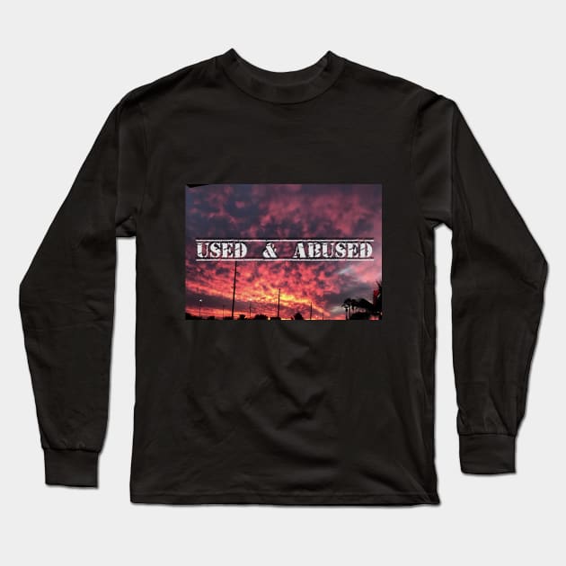 Fire In The Sky Long Sleeve T-Shirt by Used & Abused Pod